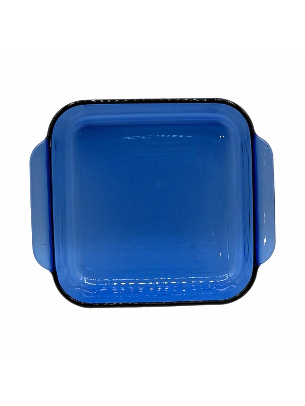 Vintage Pyrex Cobalt Blue 8” Square Glass Casserole Dish